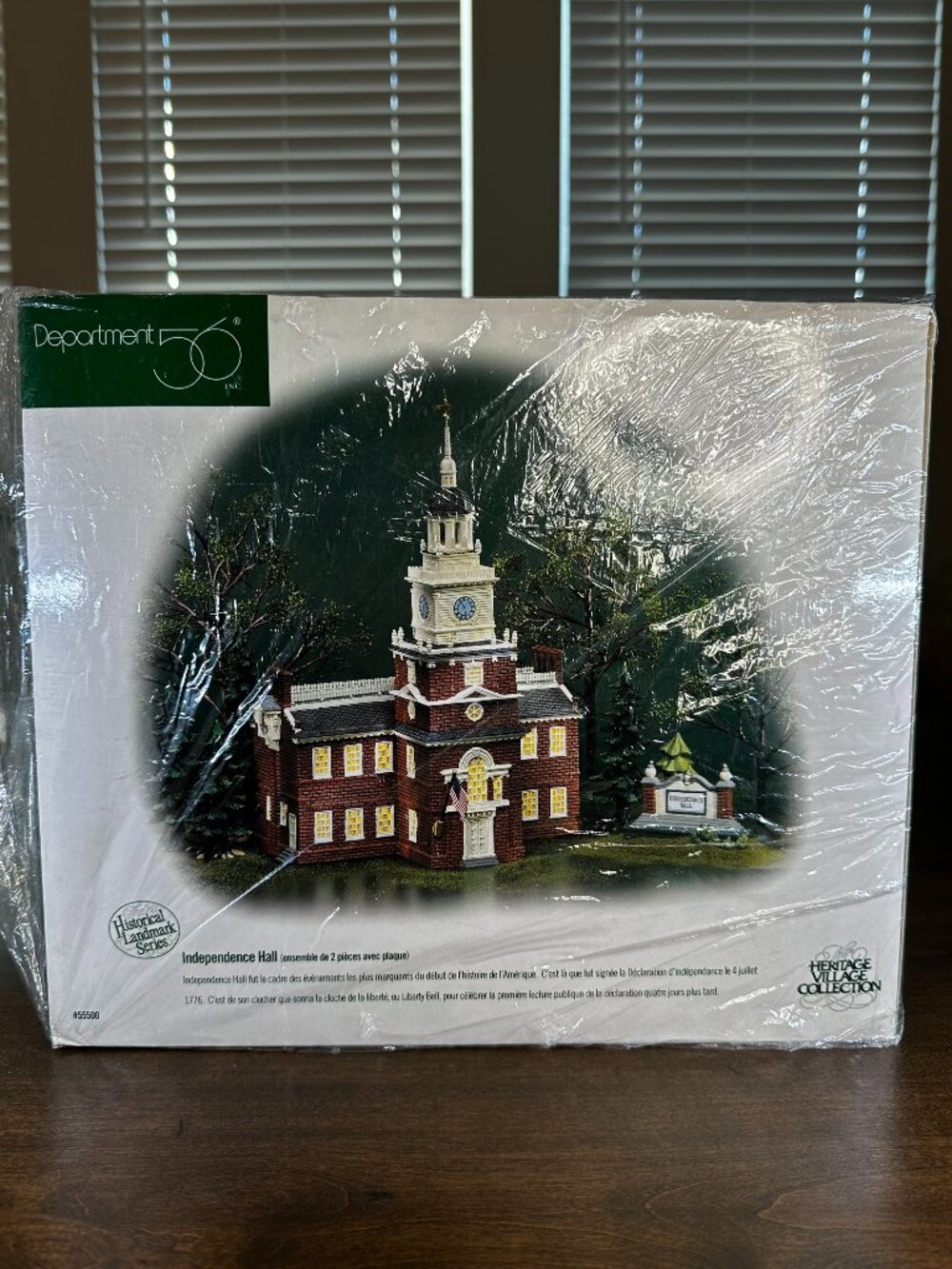 NIB Dept 56 "Independence Hall" Set of 2 - Historical Landmark Series 55500